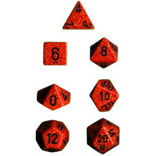 Polyhedral Dice: Speckled - Fire (7)