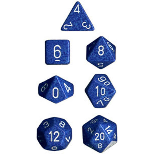 Polyhedral Dice: Speckled - Water (7)