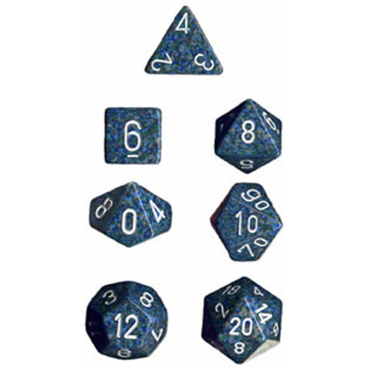 Polyhedral Dice: Speckled - Sea (7)