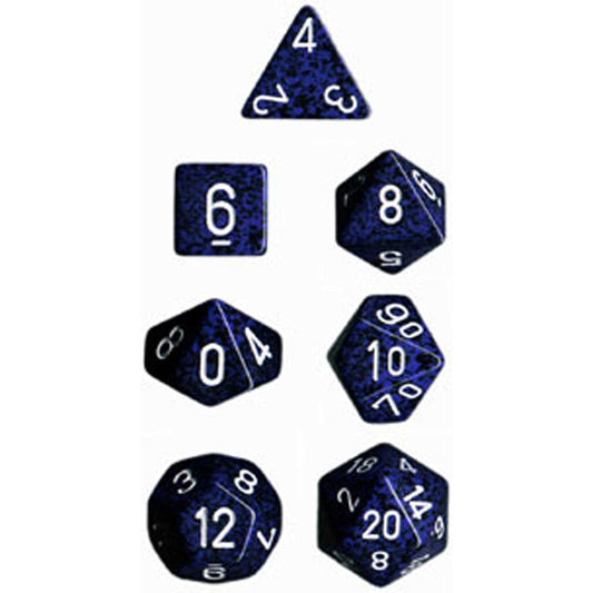Polyhedral Dice: Speckled - Stealth (7)