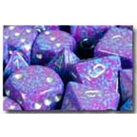 Polyhedral Dice: Speckled - Silver Tetra (7)