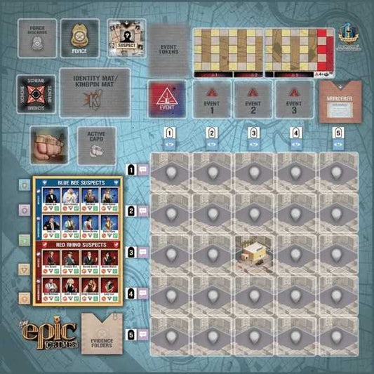 Tiny Epic Crimes Game Mat - Retail Packed