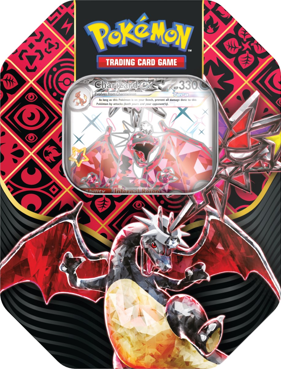 Pokemon TCG: Paldean Fates Standard Tin Charizard Ex