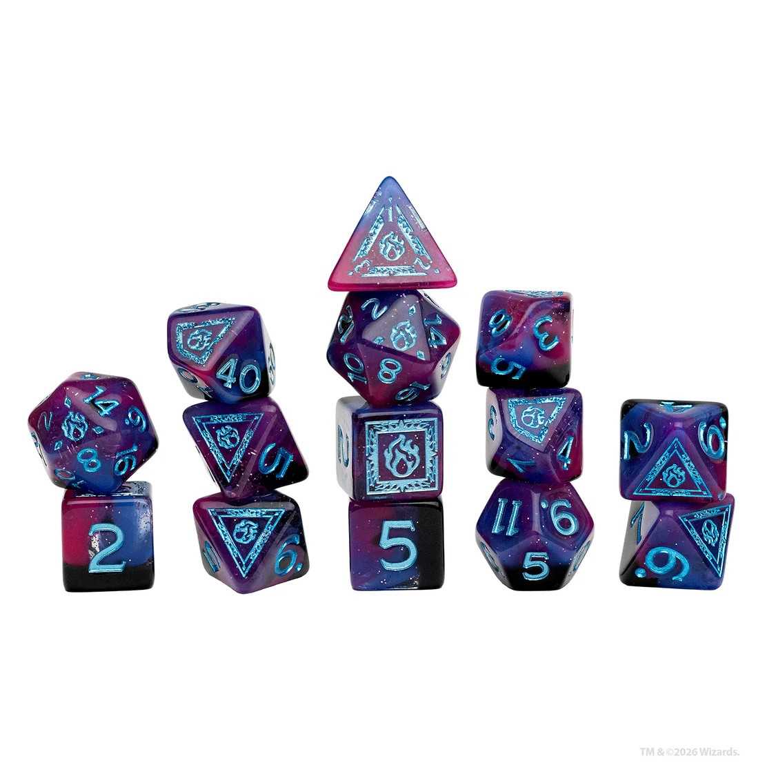 Dungeons & Dragons Adventure Dice Set - Sorcerer (Purple)