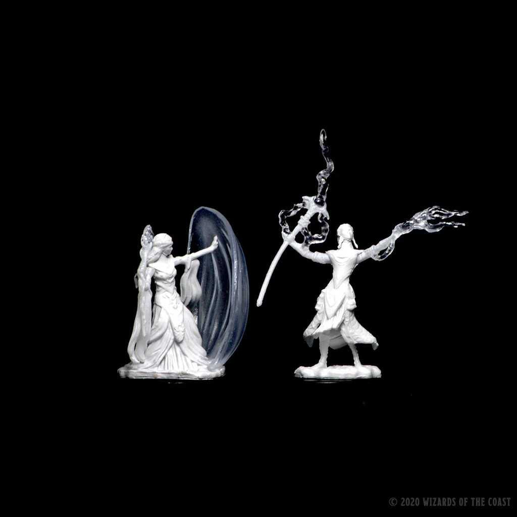 D&D Unpainted Miniatures: Elf Female Wizard