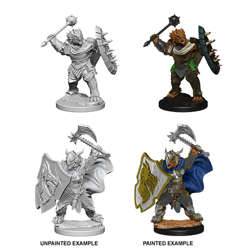 D&D Unpainted Miniatures: Dragonborn Male Paladin