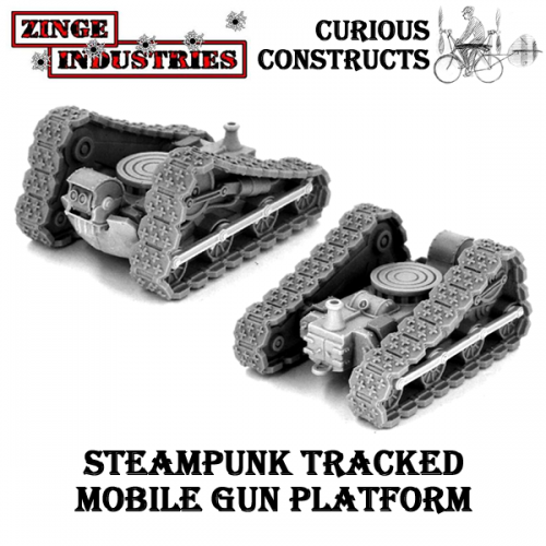STEAMPUNK TRACKED MOBILE GUN PLATFORM