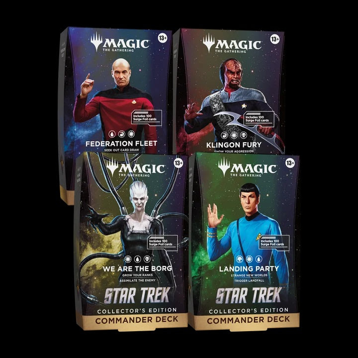 Magic the Gathering: Star Trek Collector Commander Deck (Set of 4)