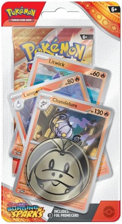 Pokemon TCG: Surging Sparks Chandelure Checklane Blister Pack