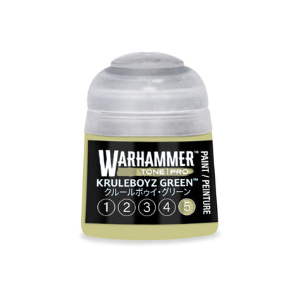 Warhammer Tone Pro Paint | Kruleboyz Green 1 - 5 Bundle