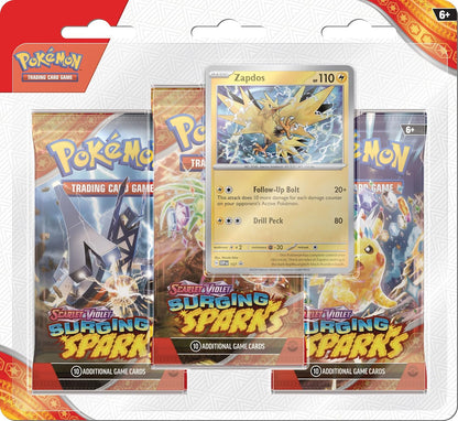 Pokemon TCG: Surging Sparks Zapdos 3-Pack