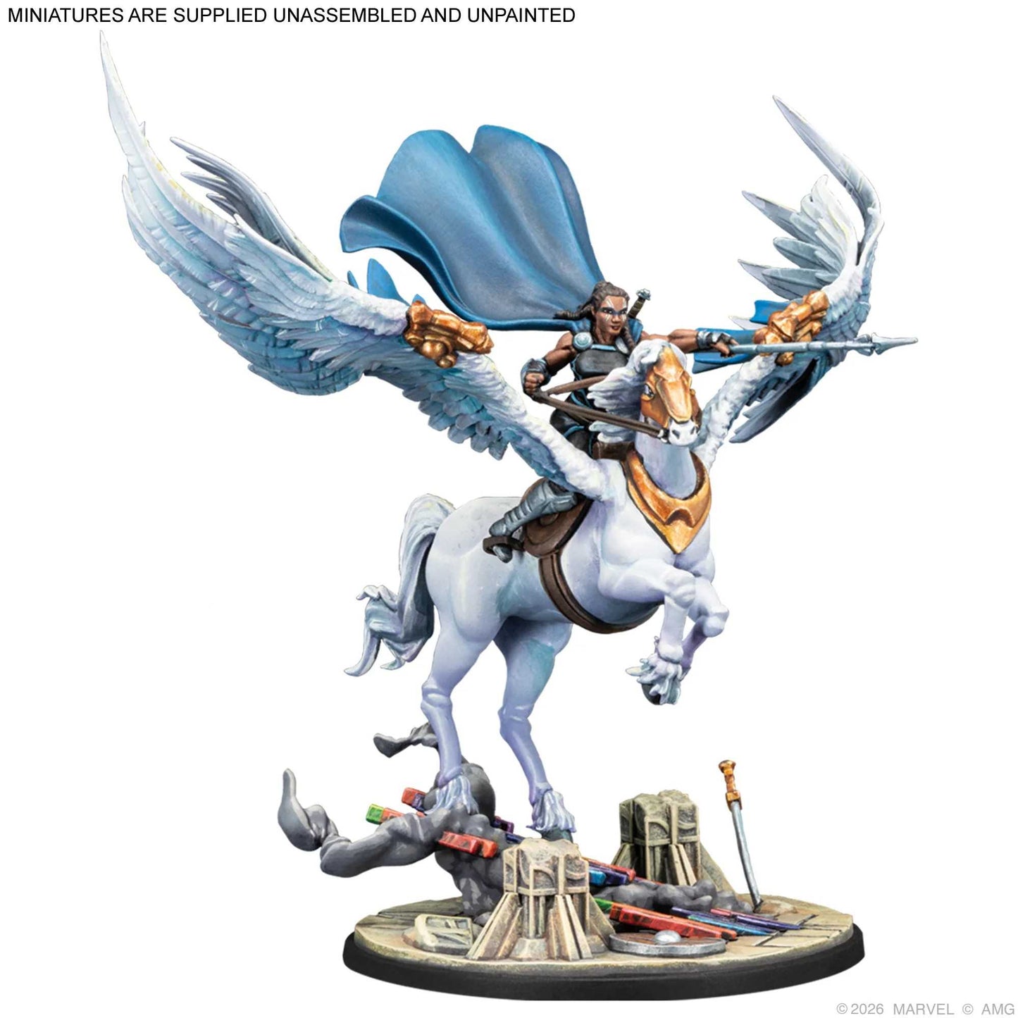 Marvel: Crisis Protocol Valkyrie on Aragon & Warriors Three