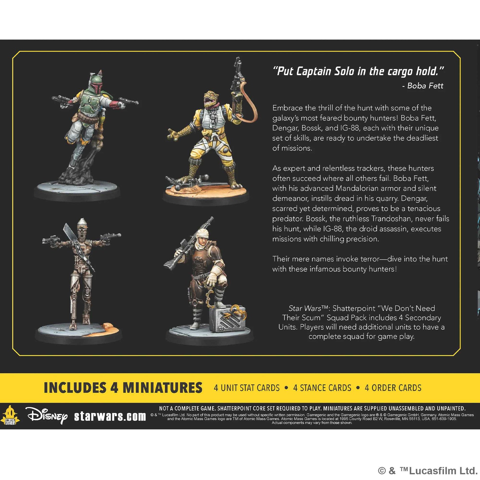 Star Wars: Shatterpoint: We Don’t Need Their Scum Squad Pack