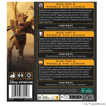 Star Wars: Legion - Poggle The Lesser & Sun Fac
