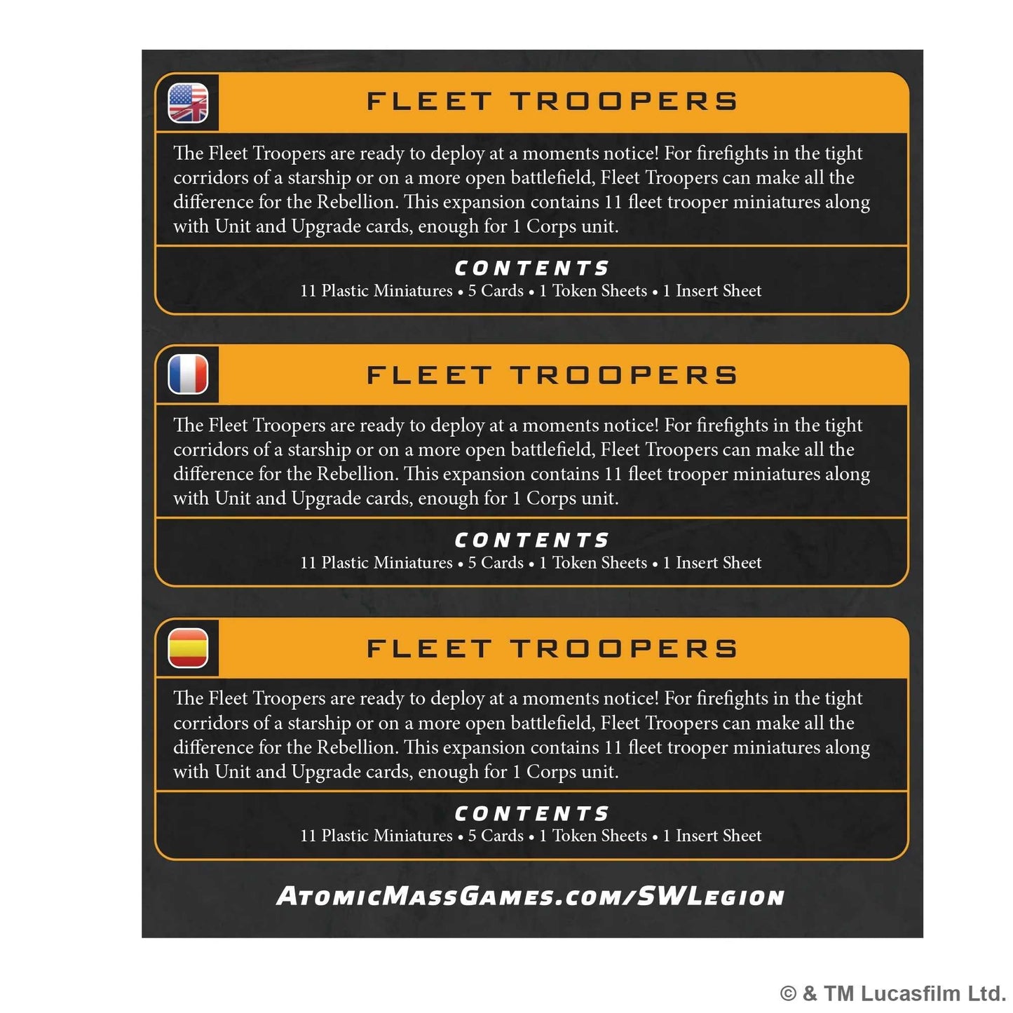 Star Wars: Legion - Fleet Troopers