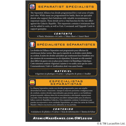 Star Wars: Legion – Separatist Specialists