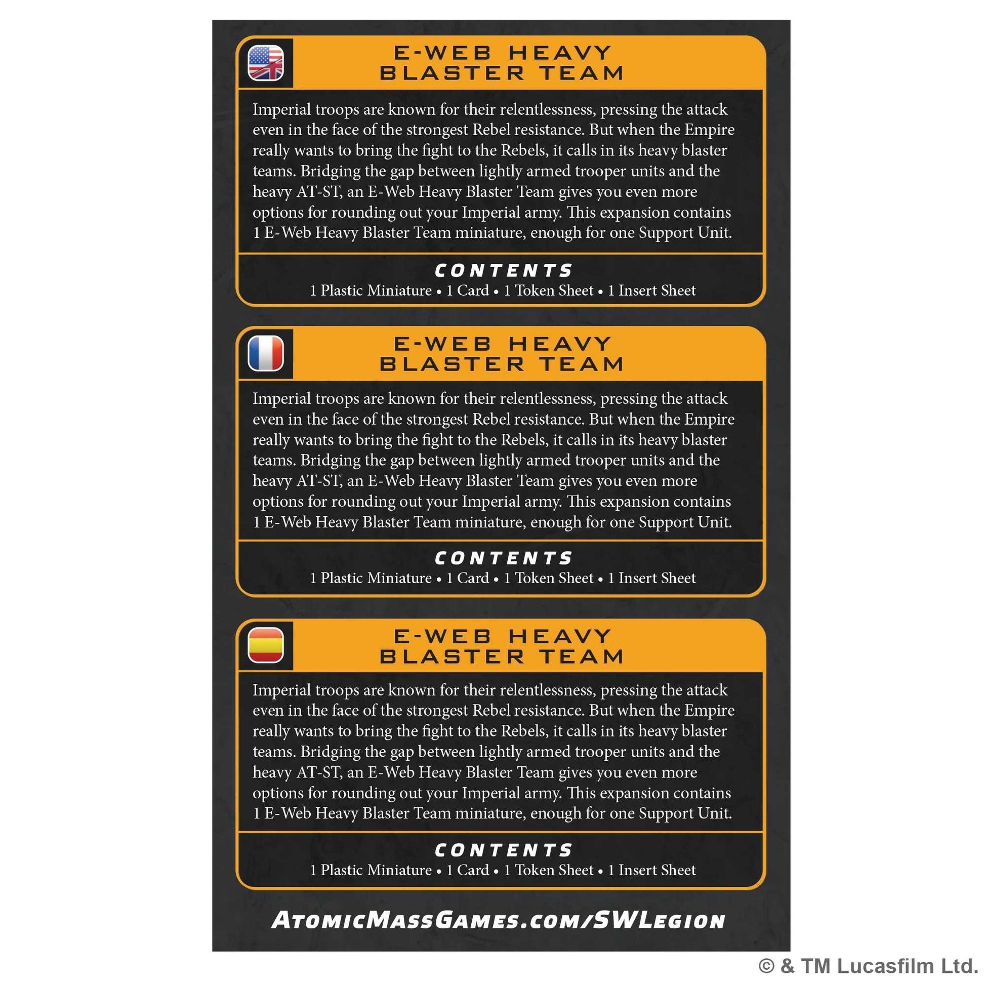 Star Wars: Legion - E-Web Heavy Blaster Team