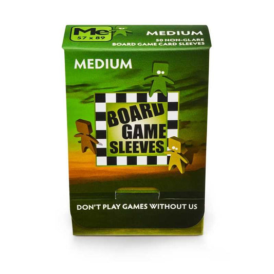 Board Game Sleeves Non Glare- Medium (fits cards of 57x89mm)