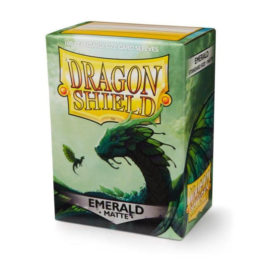 Dragon Shield Matte- Emerald (100 ct.) In Box