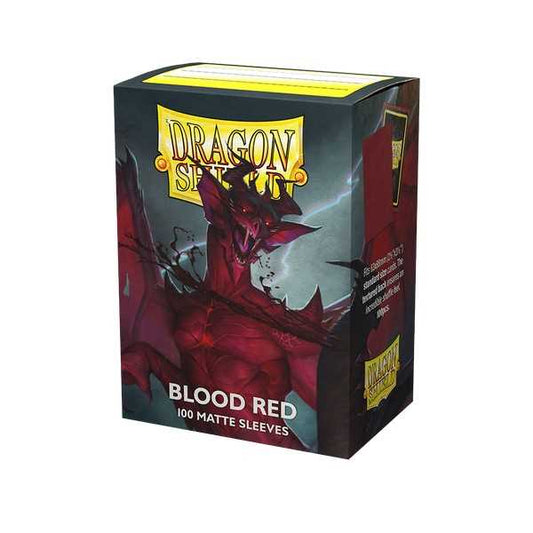 Dragon Shield Matte Sleeves Standard Size- Blood Red (100)
