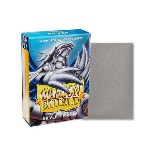 Dragon Shield Matte Japanese Size- Silver (60)