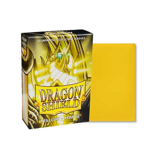Dragon Shield Matte Japanese size - Yellow (60 ct. In box)
