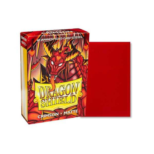 Dragon Shield Matte Japanese size - Crimson (60 ct. In box)