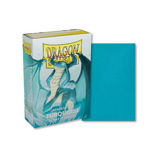 Dragon Shield Matte Sleeves Japanese Size- Turquoise (60)