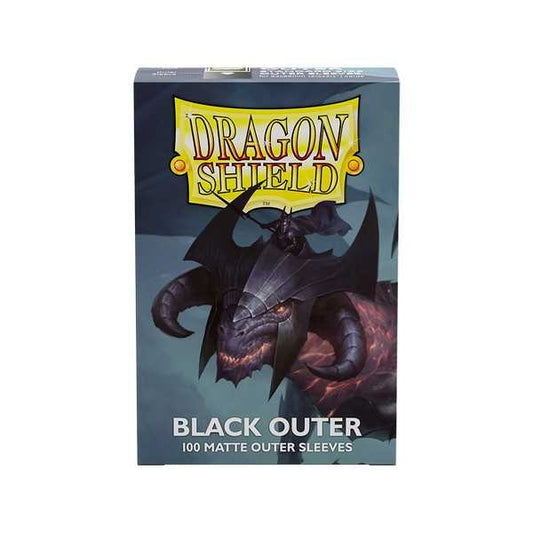 Dragon Shield Black Outer Sleeves - Matte Standard Size (100)
