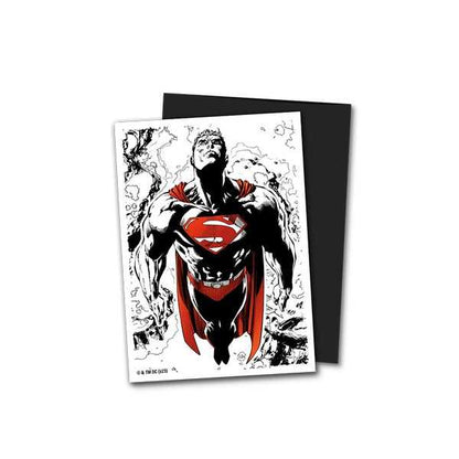 Dual Matte Art Standard Sleeves - Superman Core (Red/White) (100 ct.)
