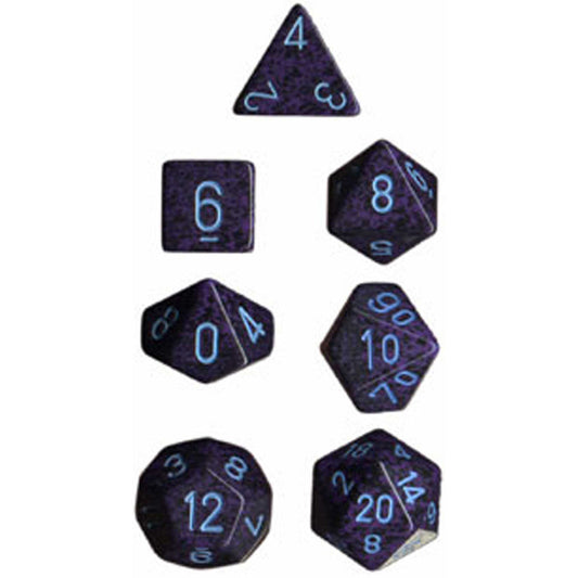 Polyhedral Dice: Speckled - Cobalt (7)