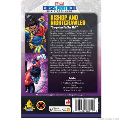Bishop and Nightcrawler: Marvel Crisis Protocol