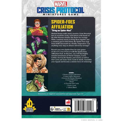 Marvel Crisis Protocol: Spider Foes Affiliation Pack