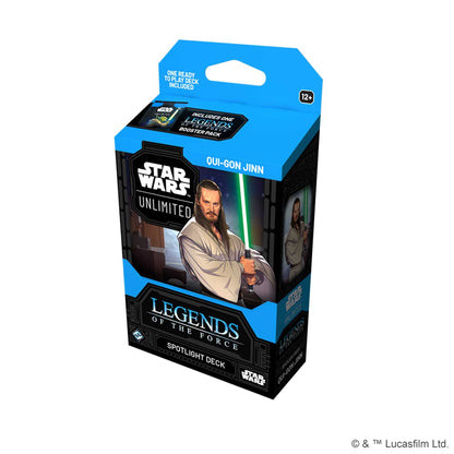 Star Wars: Unlimited Spotlight Deck - Darth Maul & QuiGonJinn - Legends of the Force Display