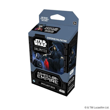 Star Wars: Unlimited - Ashes of the Empire Spotlight Deck Display (6) Luke & Palpatine