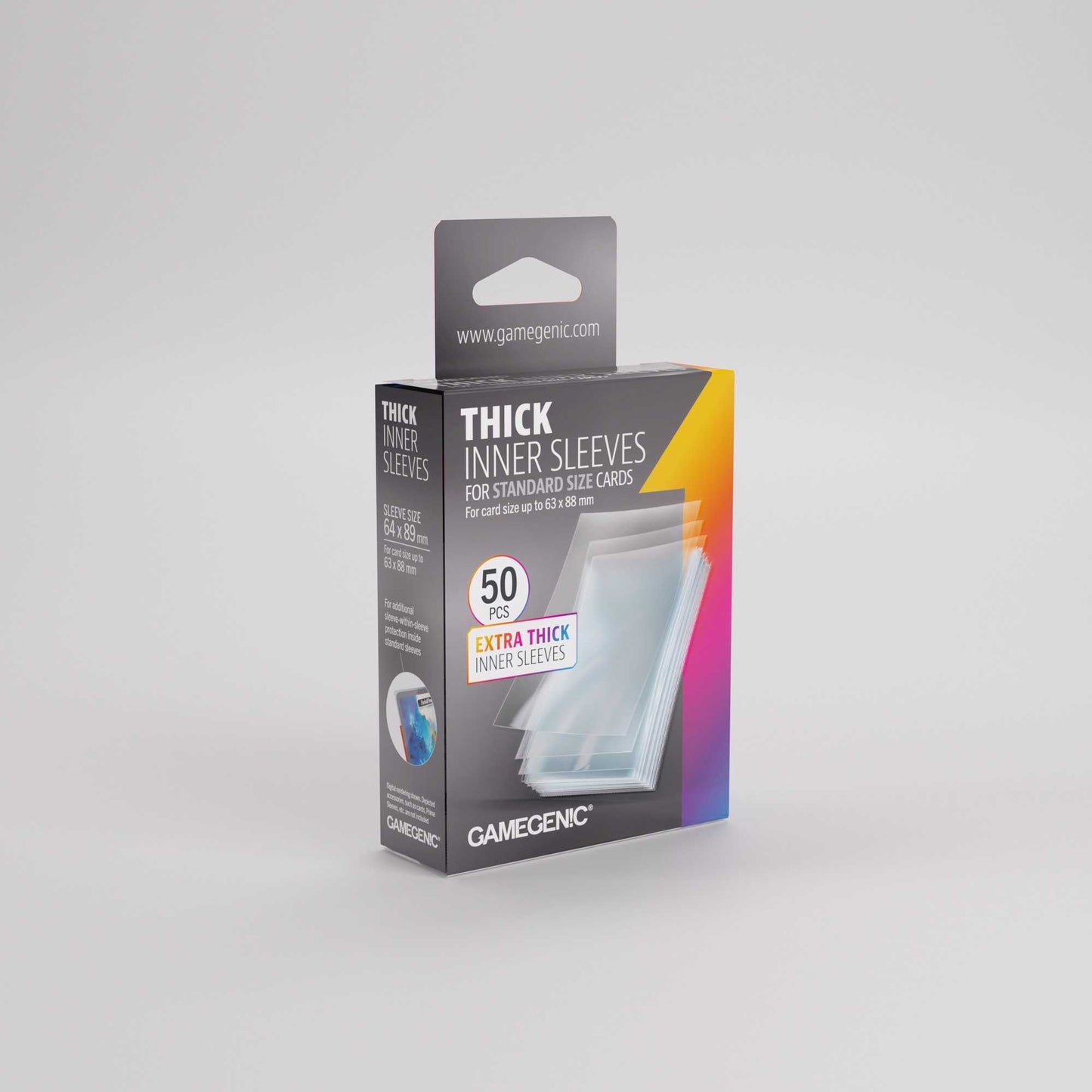 Gamegenic Thick Inner Sleeves 64x89 (100 ct.)