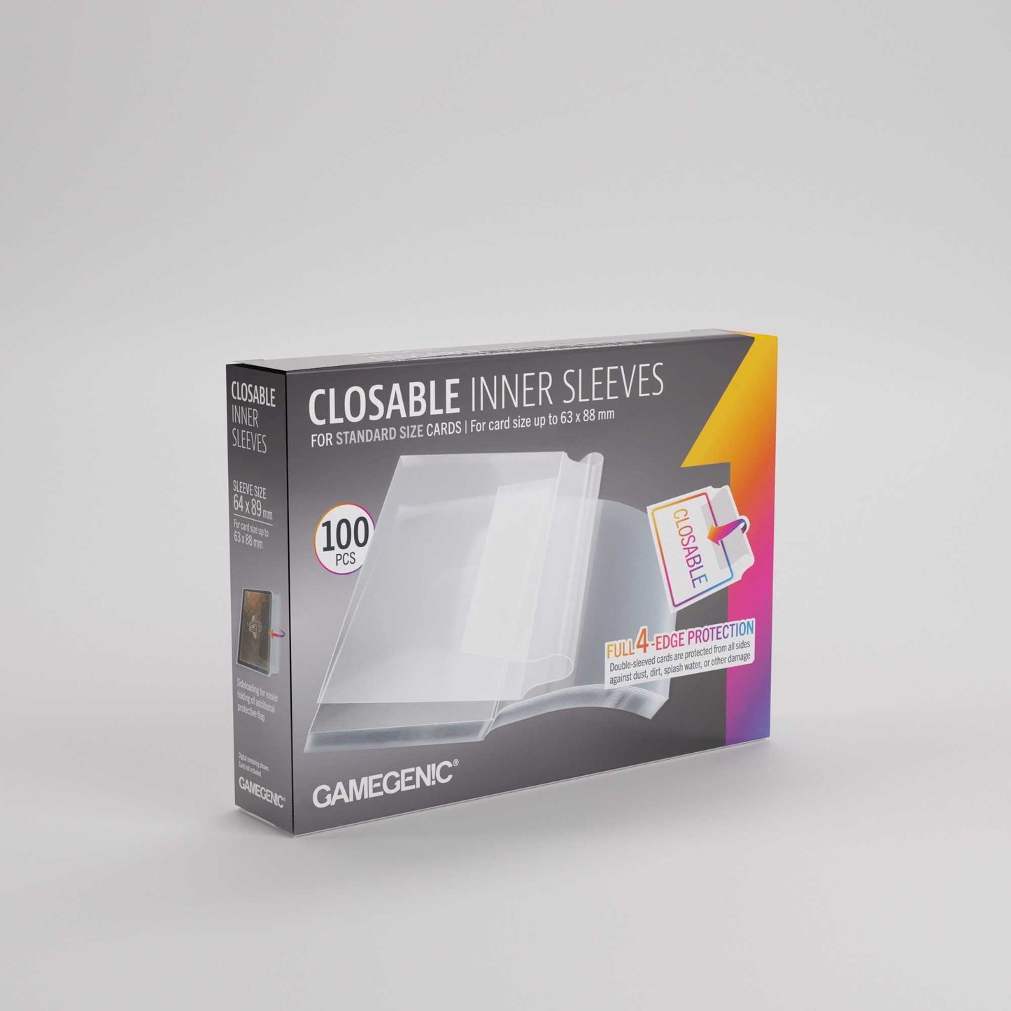 Gamegenic Closable Inner Sleeves 64x89 (100 ct.)