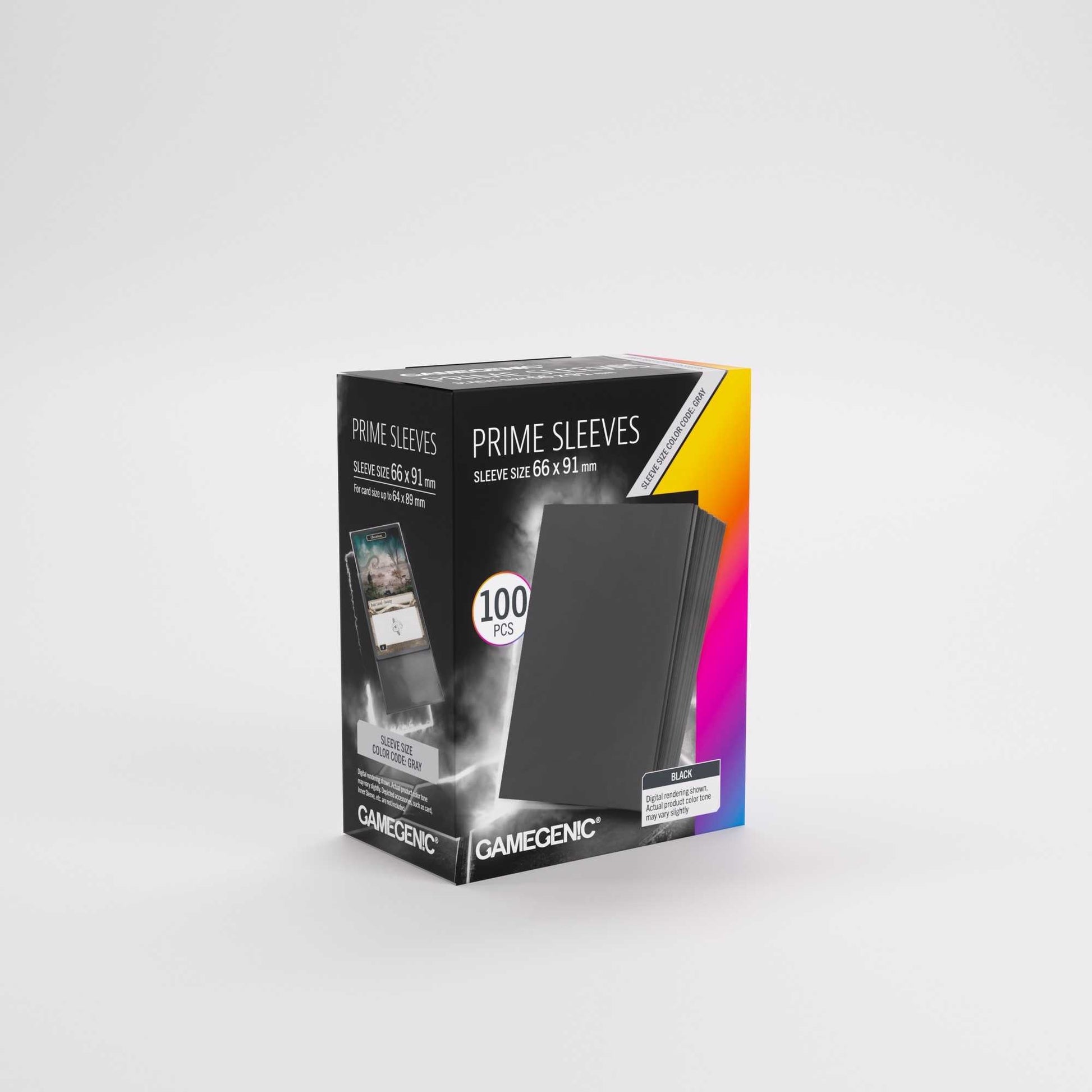 Gamegenic Prime Sleeves Black 66x91 (100 ct.)