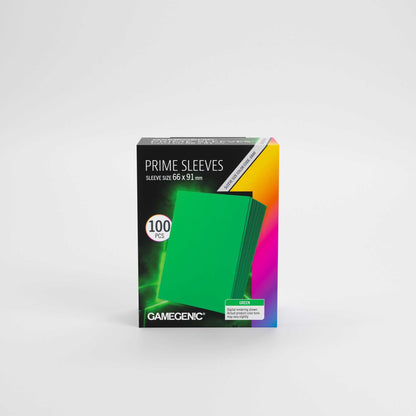 Gamegenic Prime Sleeves Green 66x91 (100 ct.)