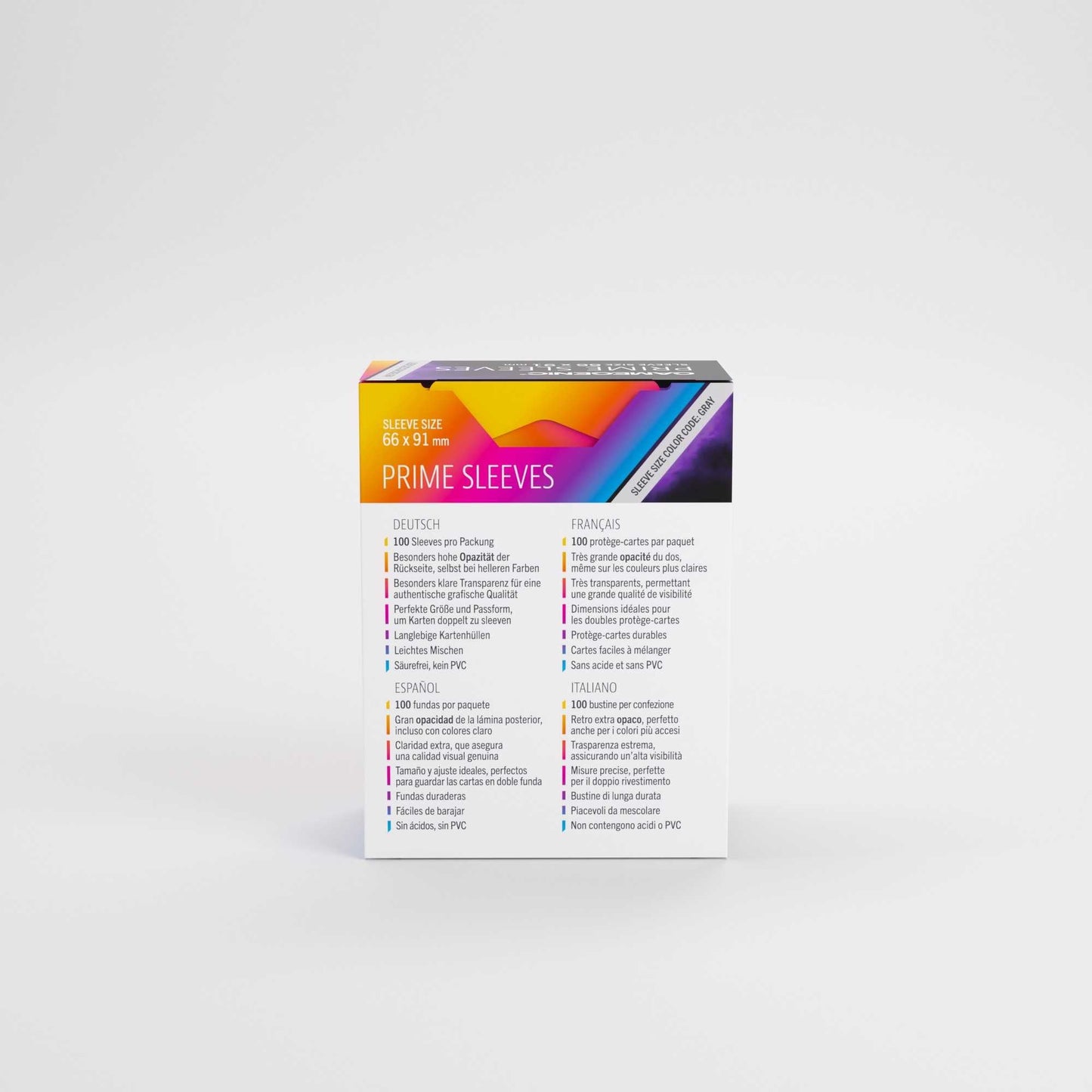 Gamegenic Prime Sleeves Purple 66x91 (100 ct.)