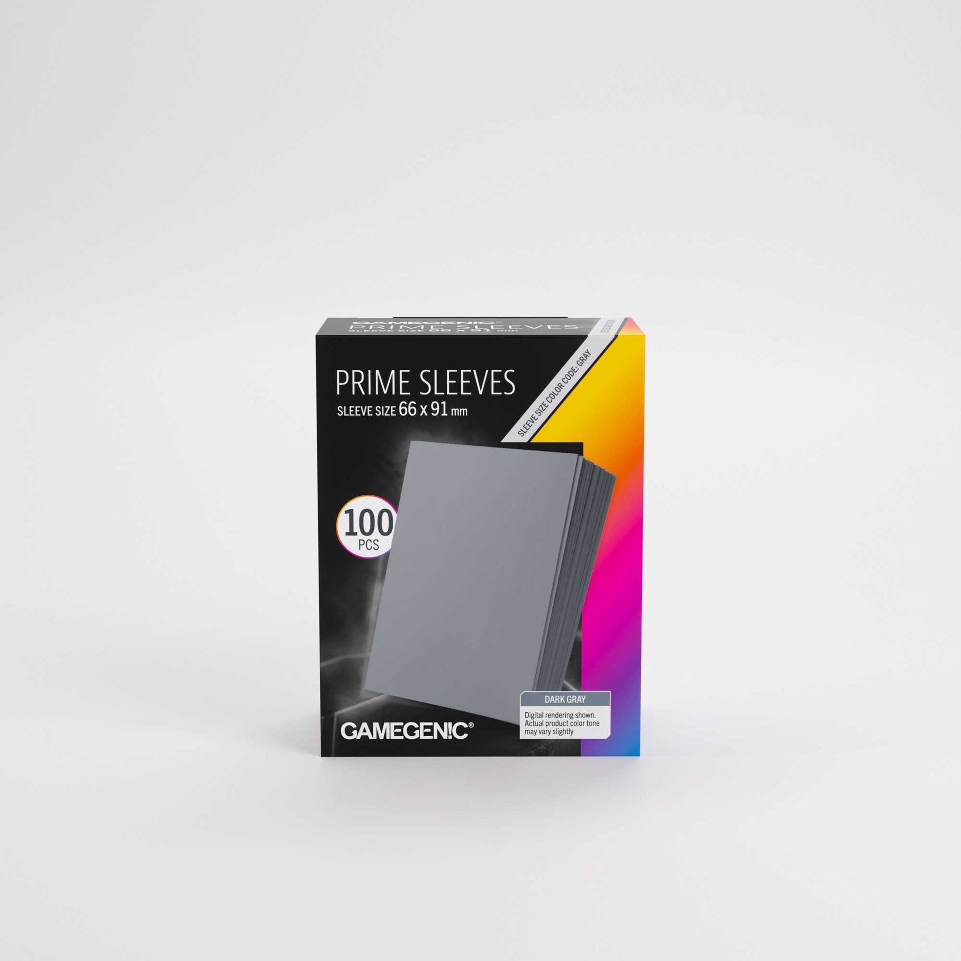 Gamegenic Prime Sleeves Dark Gray 66x91 (100 ct.)
