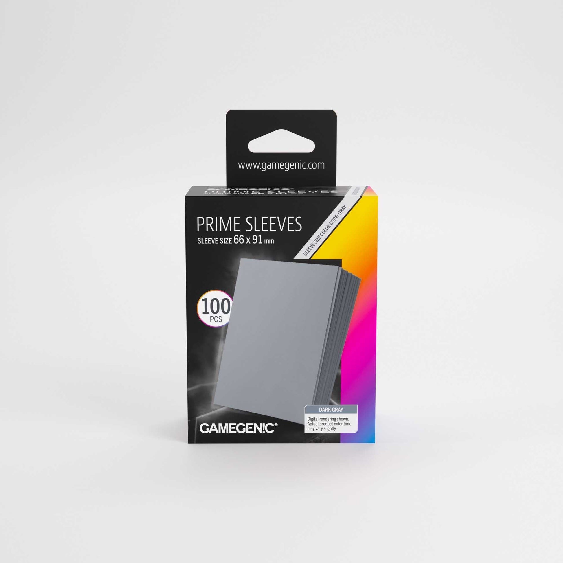 Gamegenic Prime Sleeves Dark Gray 66x91 (100 ct.)