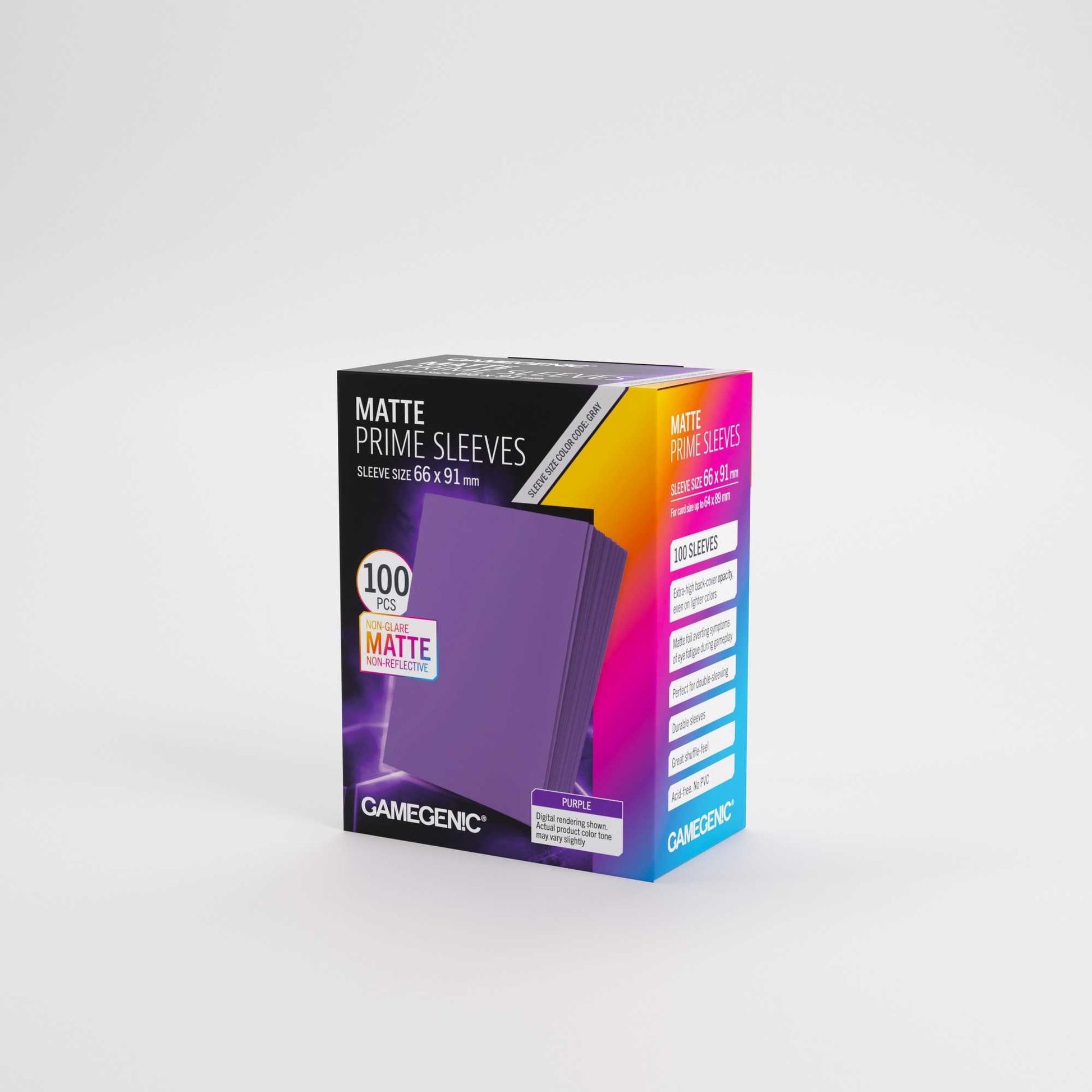 Gamegenic Matte Prime Sleeves Purple 66x91 (100 ct.)