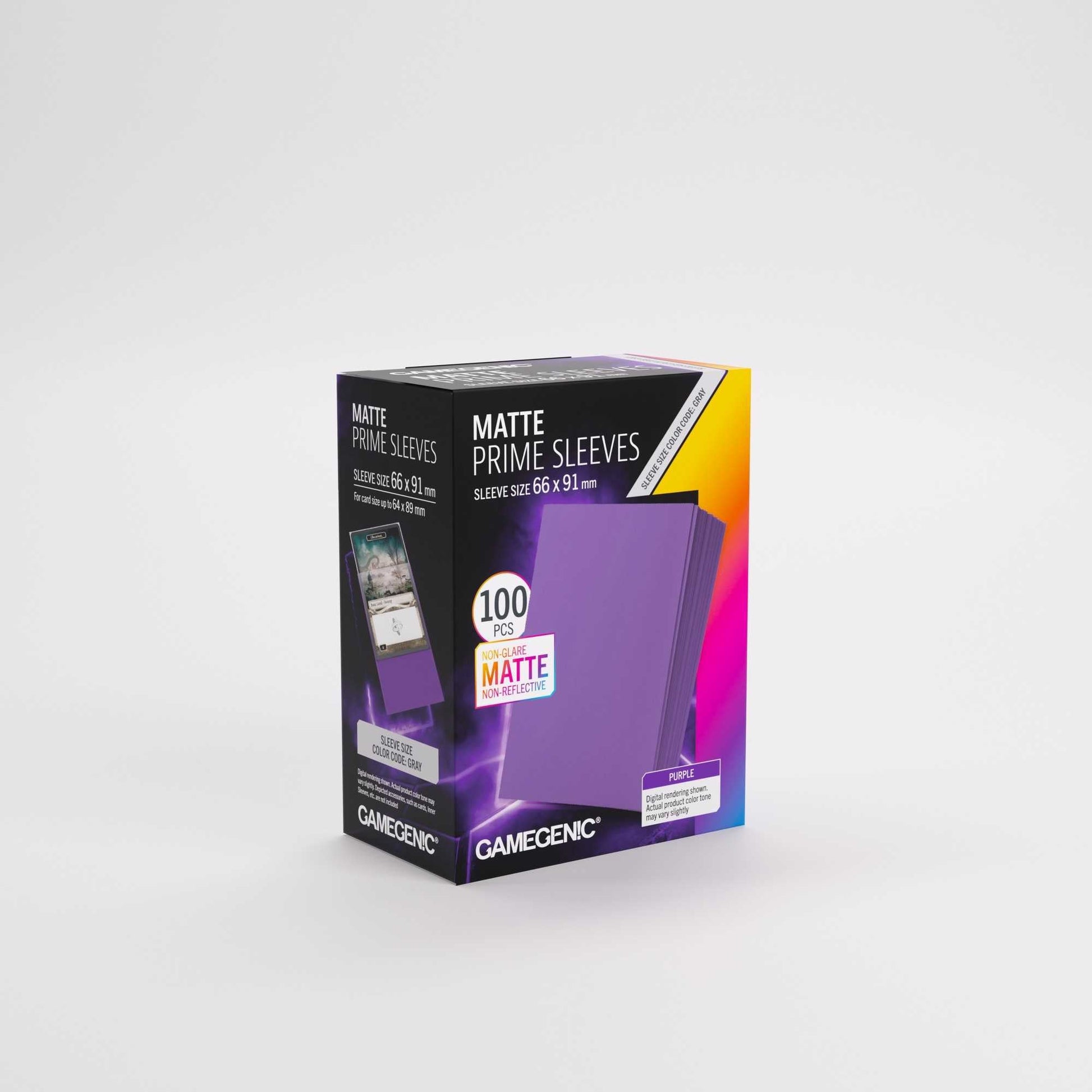 Gamegenic Matte Prime Sleeves Purple 66x91 (100 ct.)