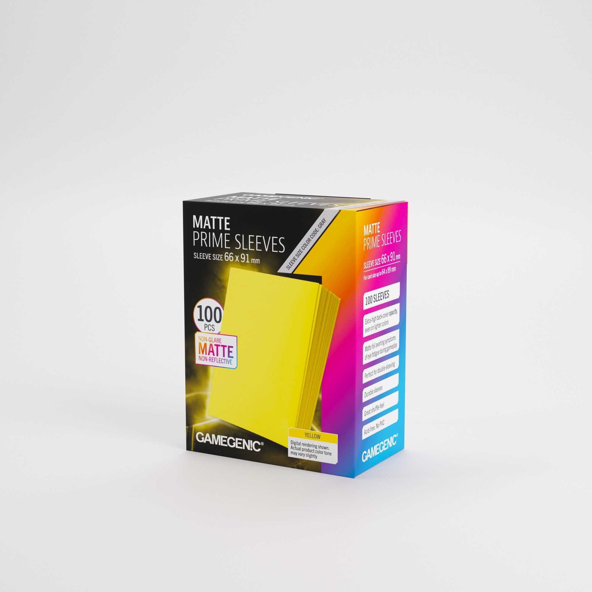 Gamegenic Matte Prime Sleeves Yellow 66x91 (100 ct.)