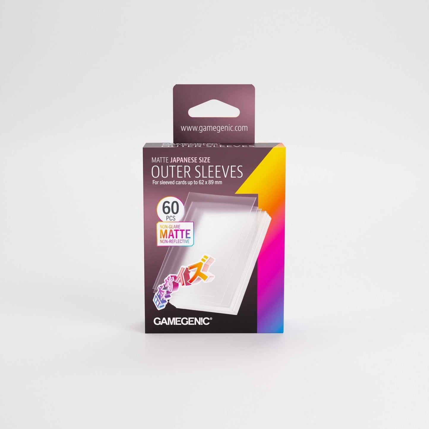 Gamegenic Matte Outer Sleeves Japanese Size 65x92 (60 ct.)