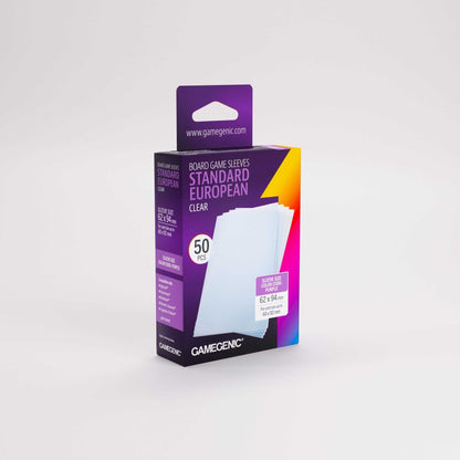 Gamegenic Board Game Sleeves Standard European Clear (50 ct.)