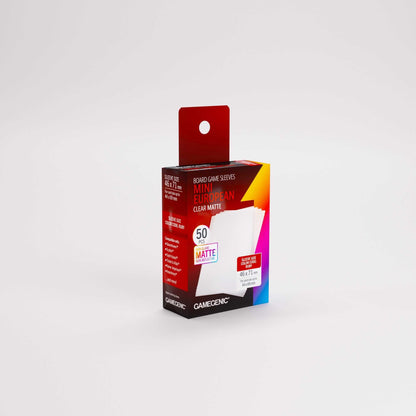 Gamegenic Board Game Sleeves Mini European Clear Matte (50 ct.)