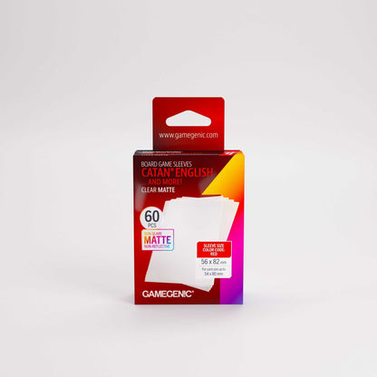 Gamegenic Board Game Sleeves CATAN English Clear Matte (60 ct.)