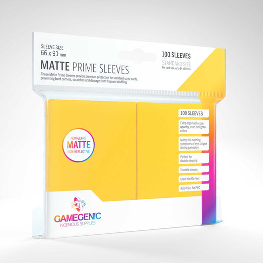 Matte Prime Sleeves - Yellow (100)